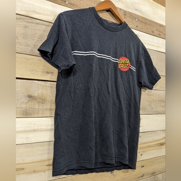 Vintage Santa Cruz Skateboards Men T-Shirt Black Logo Graphic T - Picture 2 of 6